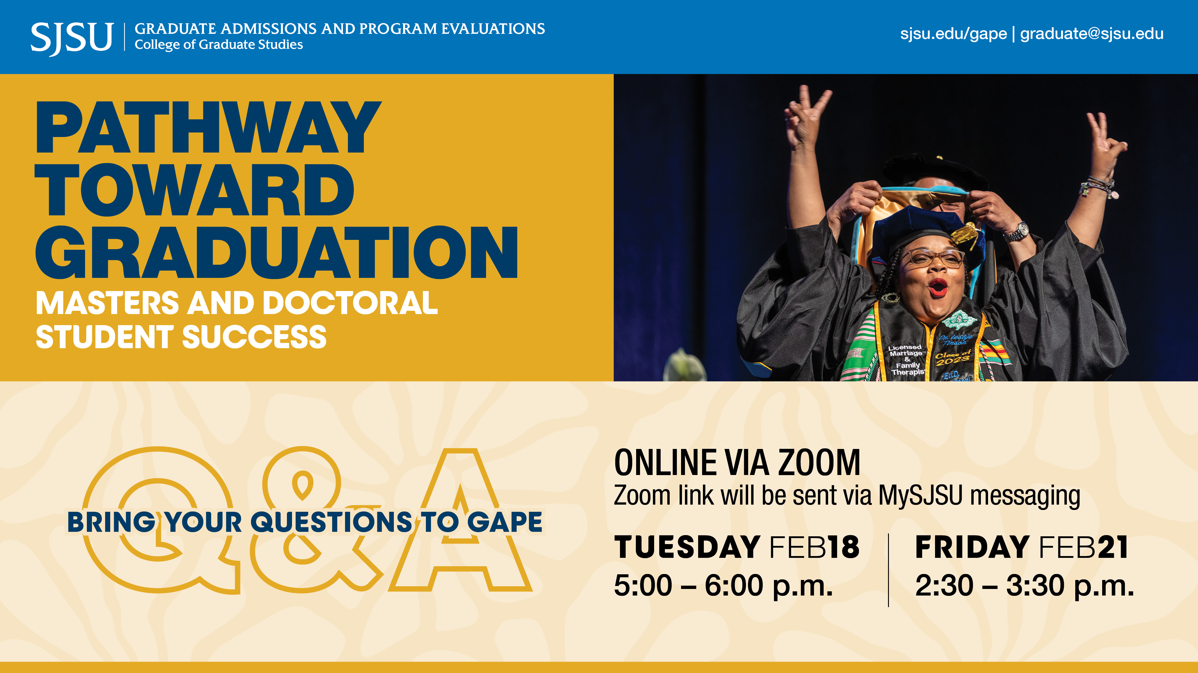 gape graduation workshops