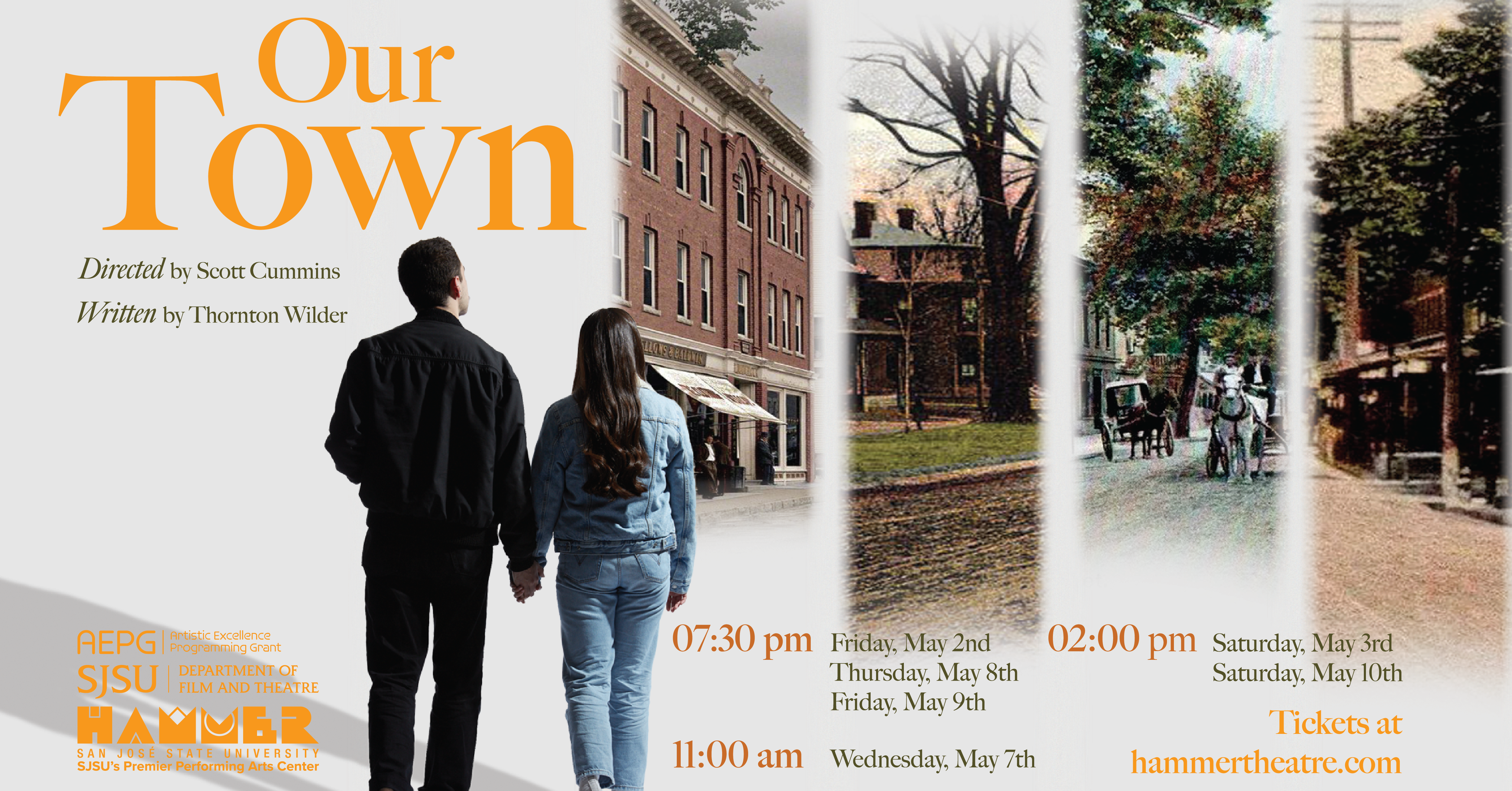 Our Town May 2, 3, 7, 8, 9, 10 at 7:30pm, 11am, or 2pm.