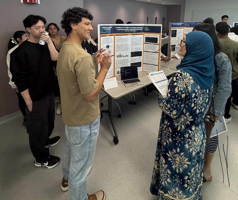 students presenting their showcase presentations 