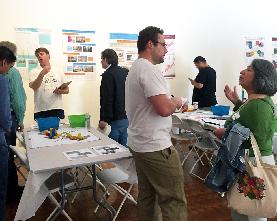 people engaging in various conversations
