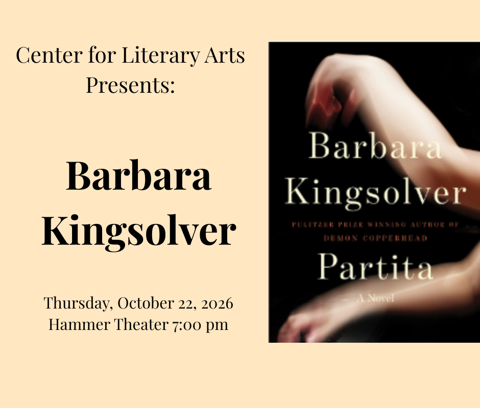 Flyer for Barbara Kingsolver event